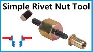 Simple Manual Rivet Nut Insertion Tool Demo