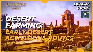 Beginner Desert Guide & Farming Routes (20-30k CP) - Black Desert Mobile: Desert Introduction