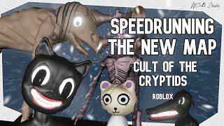 SPEEDRUNNING killing all the Cryptids in the NEW map in Cult of the Cryptids Roblox