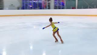 8 Year Old Lena Karpova Ice Skater, 1rd Junior, White Snowstorm 2017, Лена Карпова, 8 лет