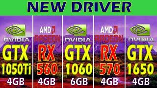 GTX 1050Ti vs RX 560 vs GTX 1060 vs RX 570 vs GTX 1650 | NEW DRIVER |