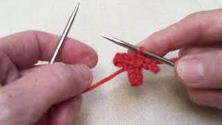 Knitting the unicorn’s flower