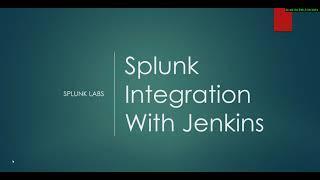 Splunk Integration With Jenkins