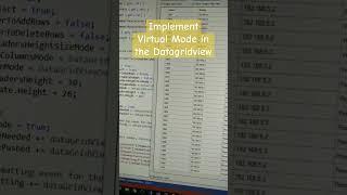 Implementing Virtual Mode In The DataGridView | Advanced C#