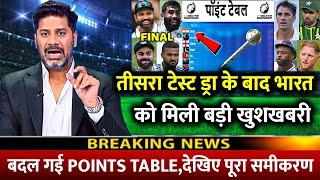 WTC 2025 points table | Ind vs Aus after match WTC points table | India final chances | wtc final