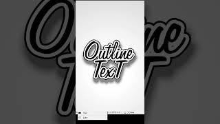 How to Create Outline of The Text in CorelDraw #outline #offset #shorts