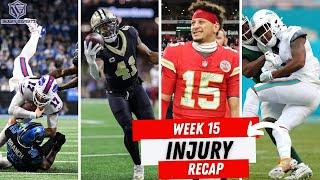 2024 NFL Season | Week 15 Injury Recap