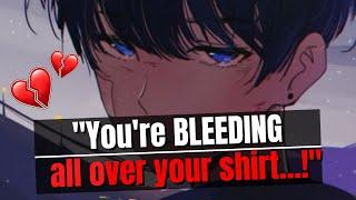 boyfriend lashes out and gives you a nosebleed  [boyfriend asmr] [argument, making up]