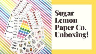 SUGARLEMON PAPER CO UNBOXING!!