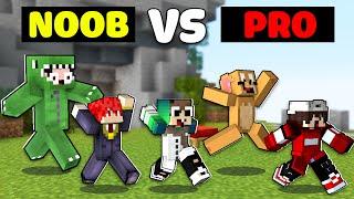 Minecraft Bedwars, 1 NOOB VS 4 PRO Và Pha Highlight Đi Vào Lòng Đất Của KHANGG Cùng Noob Team