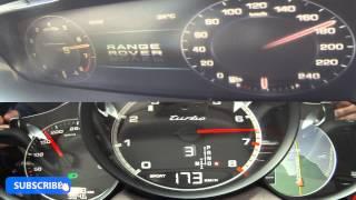 Porsche Cayenne Turbo vs Range Rover 5.0 SC Acceleration BATTLE!