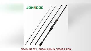 JOHNCOO 2.1m 2.4m 2.7m 5-20g Carbon Fiber Rod Fast Action Spinning Fishing Rod Casting Travel Rod 4