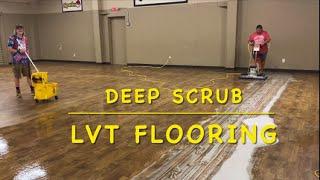 LVT FLOOR SCRUBBING! @mrjeffthecustodian