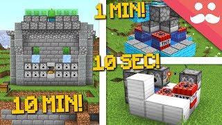 MINECRAFT WEAPONS: 10 Minutes, 1 Minute, 10 Seconds!