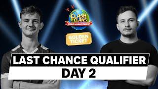 World Championship: Last Chance Qualifier | Day 2 | #ClashWorlds | Clash of Clans