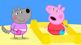 Peppa Pig Make Sandcastles At The Beach | Kids TV And Stories