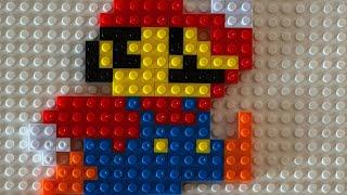 How to make a super Mario pixel art #lego #pixelart #supermario