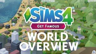 NEW WORLD AND TOWNIES - The Sims 4: Get Famous | First Look