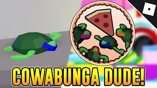 How to get the COWABUNGA DUDE BADGE in MAKE A CAKE: BACK FOR SECONDS | Roblox