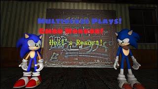 Multiverse Sonic and Boom Sonic Play Hells Resort HD (Garrys Mod Horror Map)