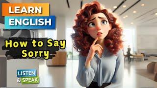 How to Say Sorry in English | Improve Your English | English Listening Skills - Speaking Skills.