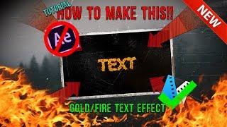 How to Make a Saber Text Gold or Fire Effect in Sony Vegas Pro // Editing Tutorial