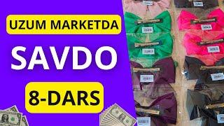 UZUM MARKETDA SAVDO 8-DARS | TOVAR SHTRIX KODINI CHIQARISH