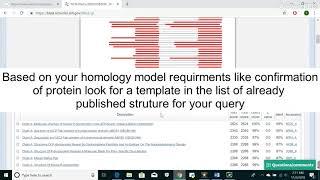 How to select a template or target sequence for homology modeling? #Modeller #Bioinformatics