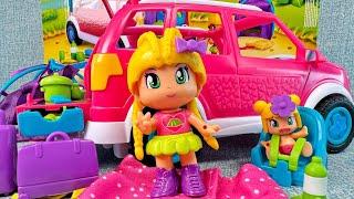 13 Minutes Satisfying with Unboxing Cute Pinypon Camping Car,Fashion Car Toys Review | ASMR