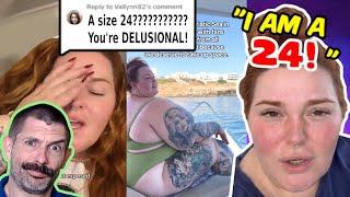 Tess Holliday CLAIMS To Be A Size 24 - The Internet DOES NOT Agree!