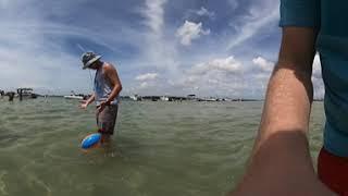 Walking on Tampa Bay Sandbar 360 VR Video!