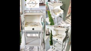 Using Chalk Paint and Decoupage to Makeover a Table