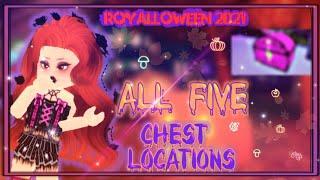 All Chest Location In Royale High Halloween Event | Royalloween 2021