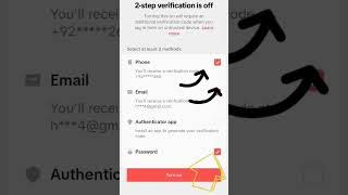 How To Fixed Tiktok 2 Step Verification setting