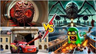 The Infected Sky  McQueen Monster  Train Eater  Minions Exe Worm - Tiles Hop EDM Rush