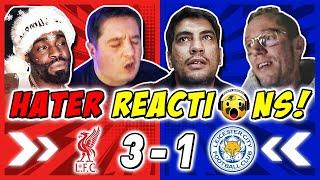 LIVERPOOL RIVALS & HATERS DEVASTATED  REACTION TO LIVERPOOL 3-1 LEICESTER CITY | PREMIER LEAGUE