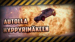 Hurja Autostuntti hyppyrimäestä w/ Crazy Mike Stunt Team