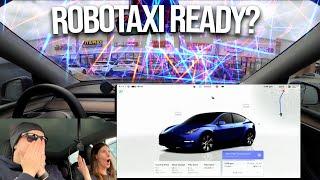 Does My Wife Trust Tesla's "Robotaxi" Update? FSD V13.2!