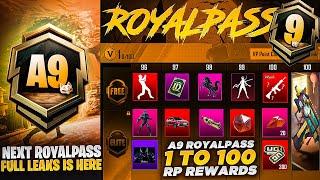 A9 Royal Pass 1 To 100 Rp 3D Rewards | M249 Upgradable Skin In Bonus pass | PUBGM