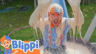 Fizzy, Flying Science Experiment's with Blippi | Kids Cartoons | Party Playtime!