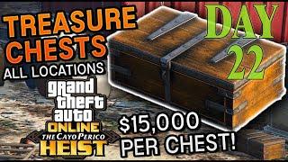 Cayo Perico Treasure chest locations DAY 22 - GTA Online Guide