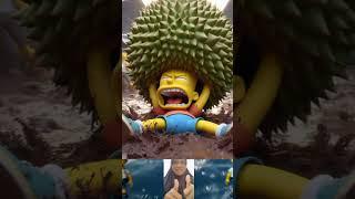 The Simpson family gets crushed by durian at the market #simpsons #simpson