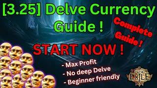 [3.25] Delve Currency Guide on POE for Max Profit ! Complete Guide ! No Deep Delve needed !