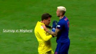 Weghorst fight Poland vs Netherlands | UNL ( Szczesny vs Weghorst