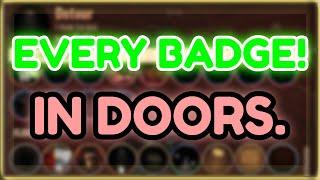 WE got EVERY SINGLE BADGE on Roblox DOORS!