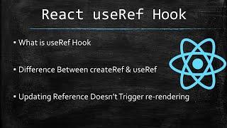 React useRef Hook | createRef v/s useRef