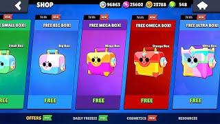 Opening All Free Trophy Boxes! - Brawl Stars