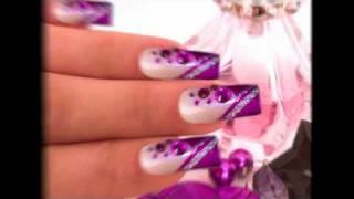 Pink Glamour Nail Art Design Tutorial - simple