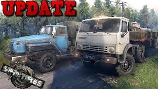 SpinTires | Logs Kiosk | New Ural and Kamaz