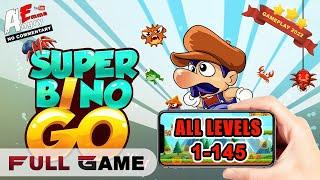 Super Bino Go - FULL GAME (all levels 1-145) Android Gameplay 2022